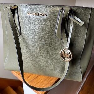 Michael Kors Olive Green Tote Bag